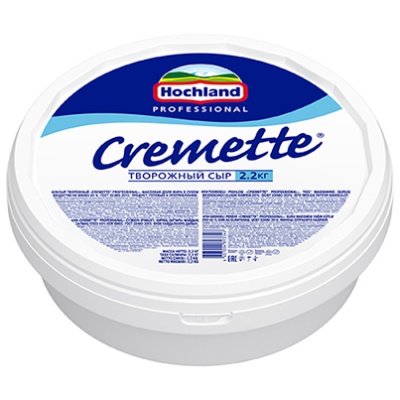 Сыр Креметте Cremette Professional 65% жирн 2,2 кг